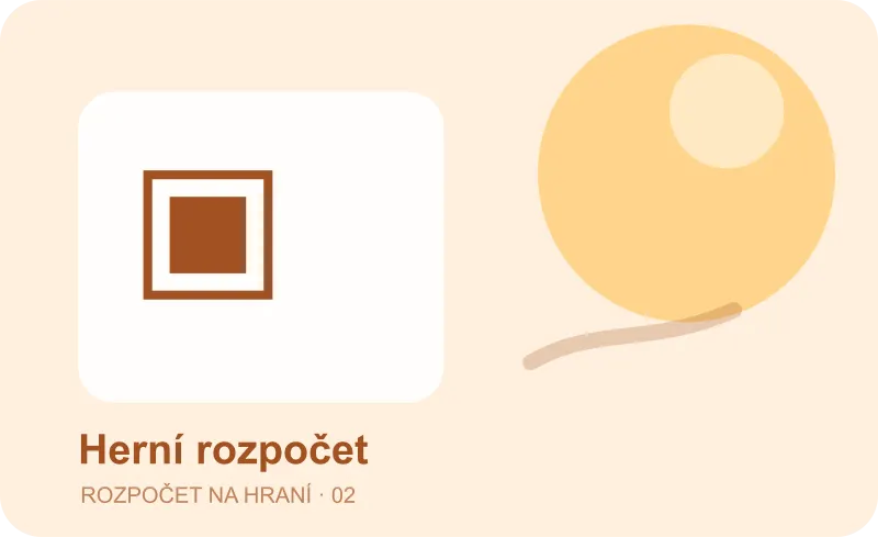 Zelený panel s výrazným symbolem a přehledem pravidel