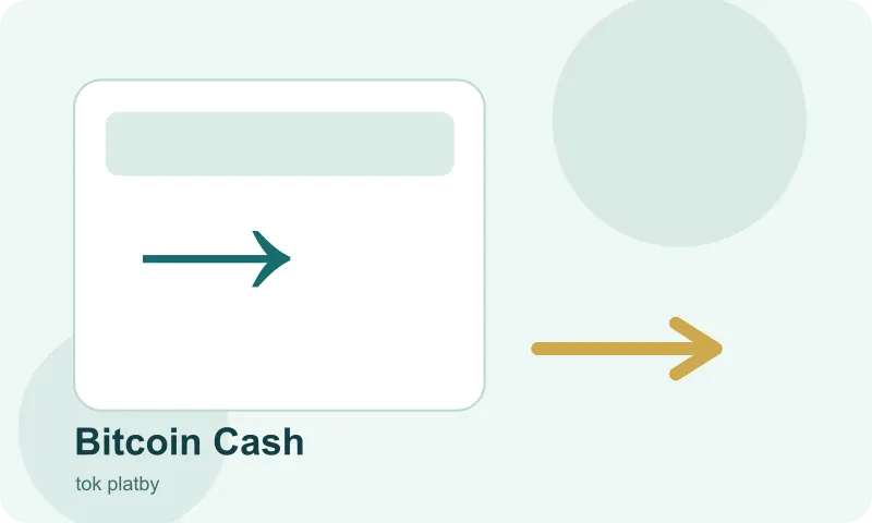 Cesta vkladu Bitcoin Cash z účtu do pokladny