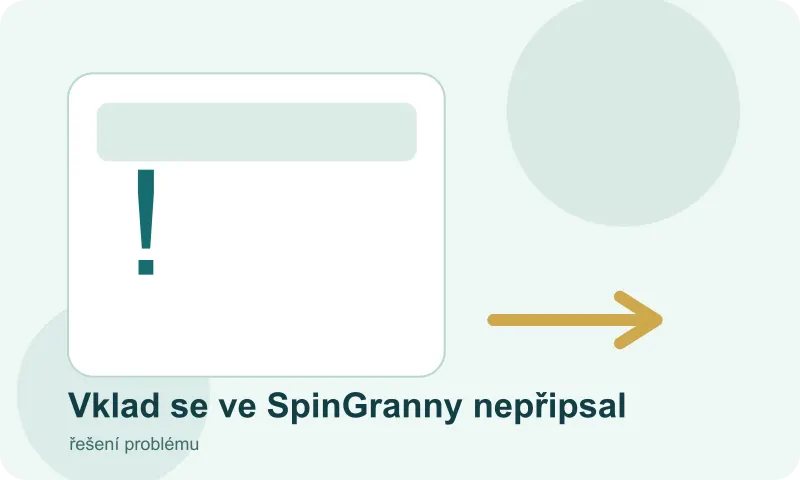 Údaje potřebné pro podporu při řešení vkladu
