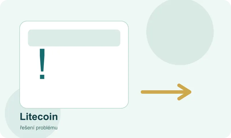 Postup řešení neúspěšné platby přes Litecoin