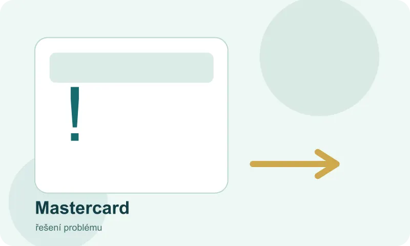 Postup řešení neúspěšné platby přes Mastercard