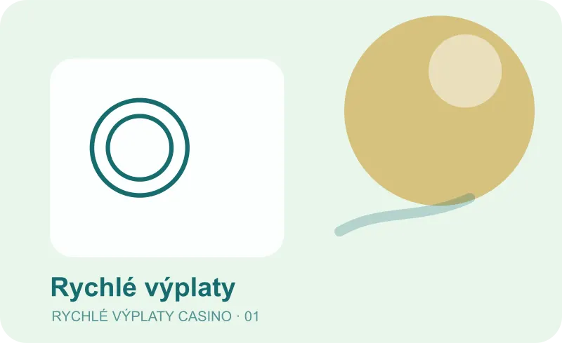 Ilustrace Rychlé výplaty s herním symbolem na zeleném panelu